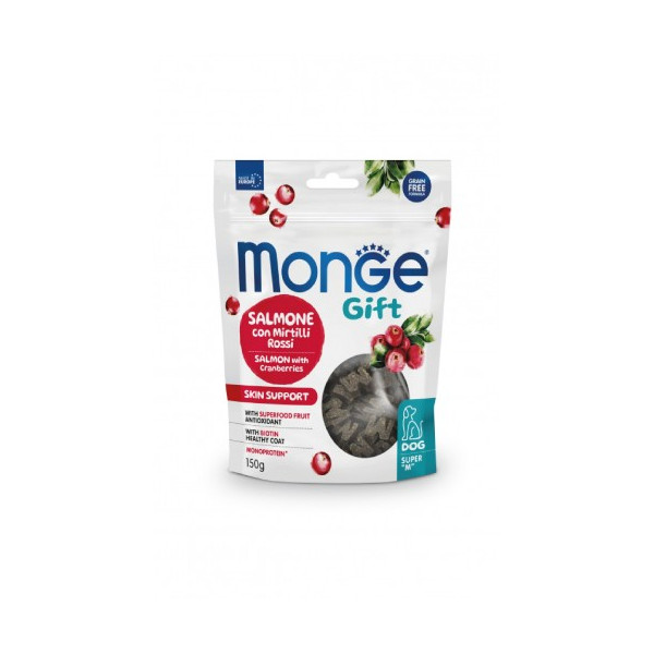 Monge Gift Skin Support pour chien au  Saumon et cranberries Super "M"