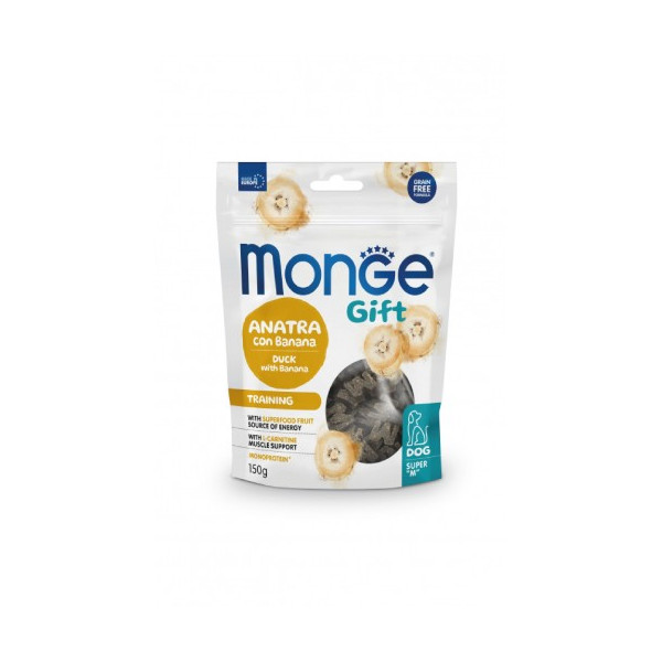 Monge Gift Training pour chien au Canard et Banane Super "M"