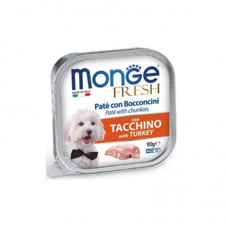 Fresh à la Dinde 32 x 100 grs pâtée pour chien