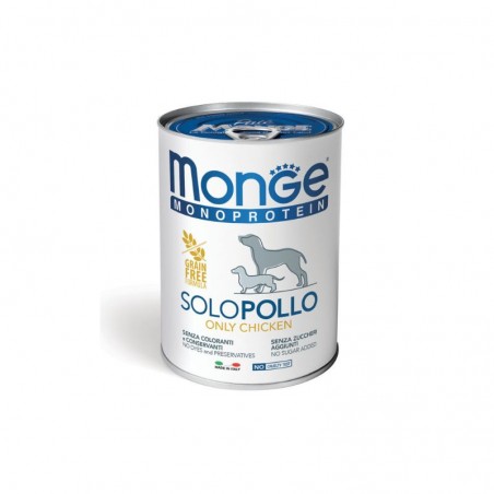 MONGE DOG SOLO 400grs x24 POULET