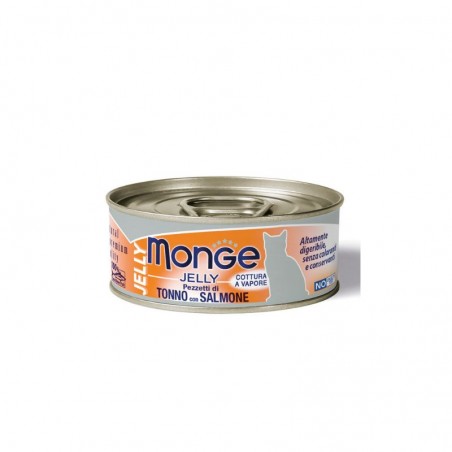 Pezzetti di Tonno con Salmone Boite chat JELLY 24/80g