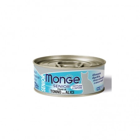 Senior FILETTI DI TONNO CON ALICI Boite Chat 24x80g Jelly