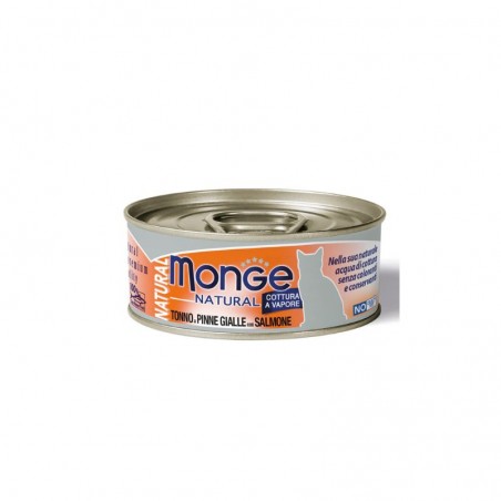 TONNO A PINNE GIALLE CON SALMONE Boite chat NATURAL 24x80 grs