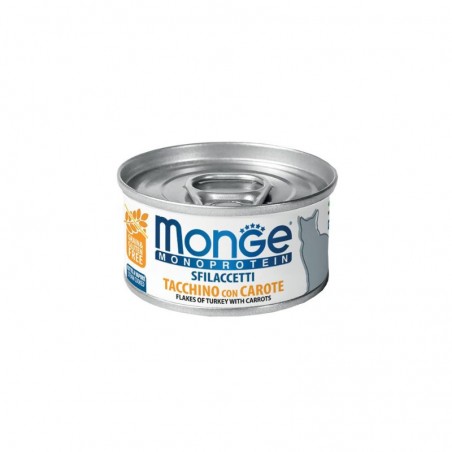 Pâtée pour chat Monoprotein Dinde et carotte 24X80g