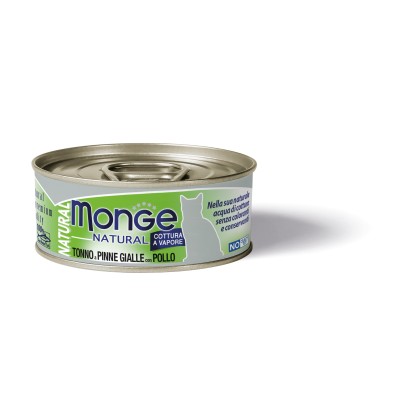 TONNO a PINNE GIALLE con POLLO 24x80g NATURAL